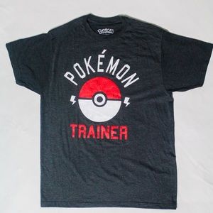 Pokémon "Pokémon Trainer" Dark Grey Large T-Shirt